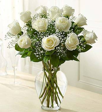 Rose Elegance™ Premium Long Stem White Roses