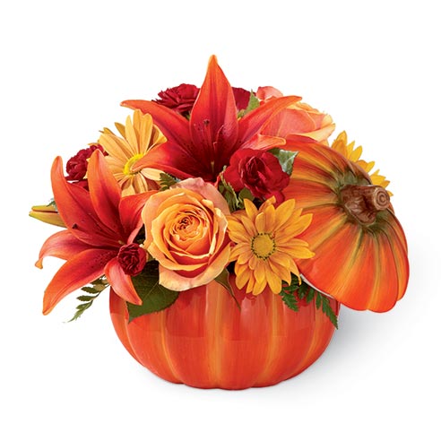 The FTD® Bountiful™ Bouquet - PUMPKIN CONTAINER INCLUDED